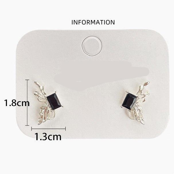 Sweet Heart Bow Knot Zircon Stud Earrings