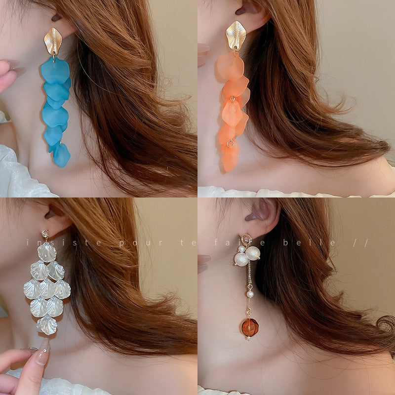 Vintage Geometric Acrylic Alloy Earrings for Women