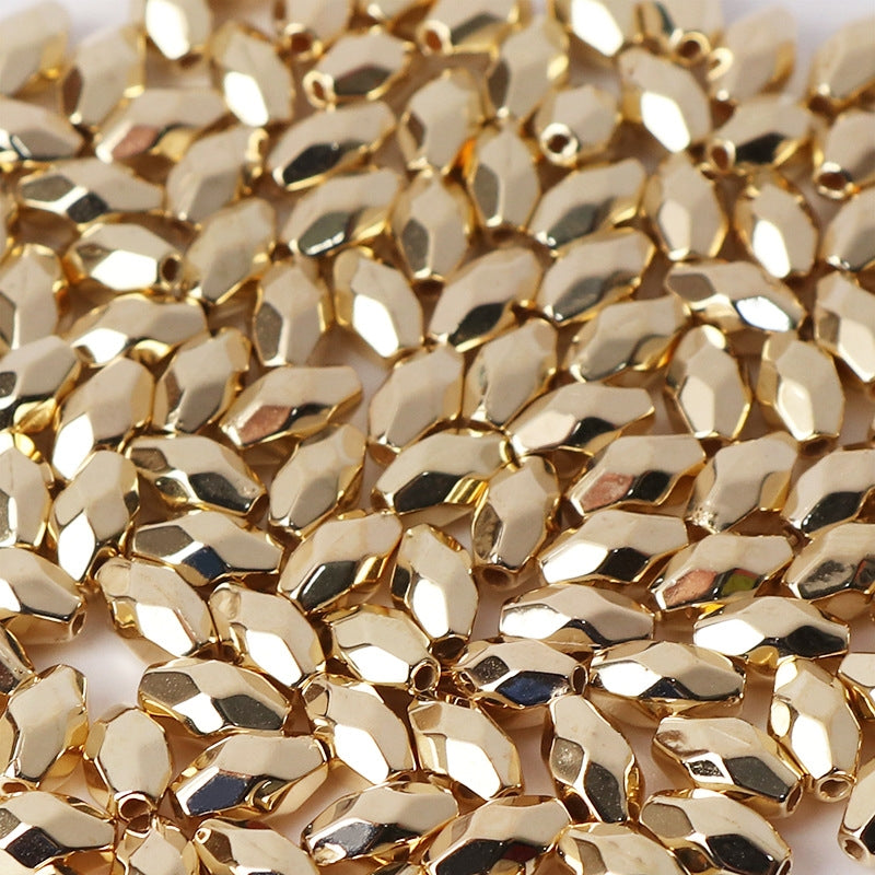 CCB Solid Color Geometric Spacer Beads for DIY Jewelry Making
