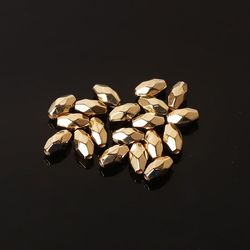 CCB Solid Color Geometric Spacer Beads for DIY Jewelry Making