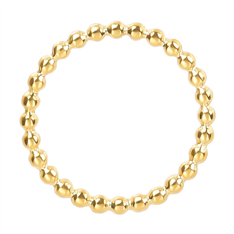 18K Gold Plated 304 Stainless Steel Round Jump Ring for DIY Jewelry
