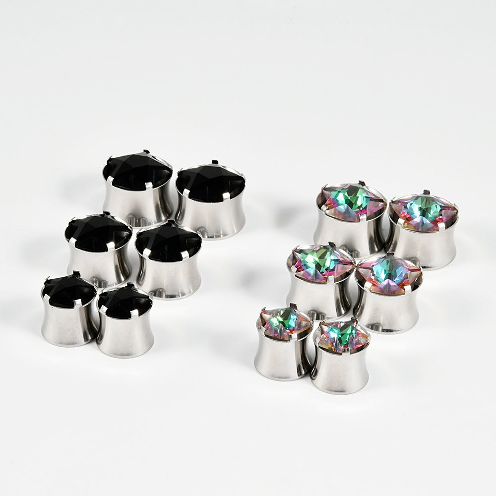 Stainless Steel Zircon Star Cartilage Earrings & Studs