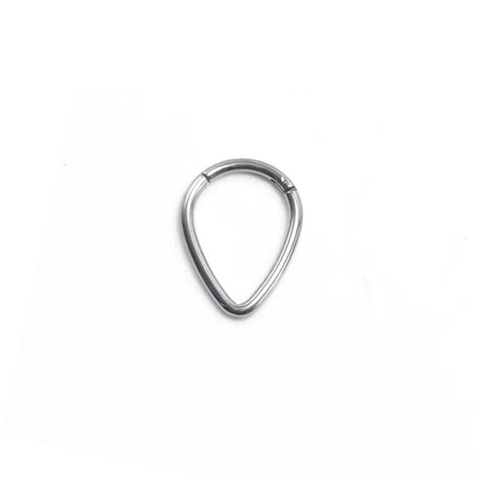 1 Piece Stainless Steel Nose Rings & Studs Simple Style Solid Color Piercing Jewelry
