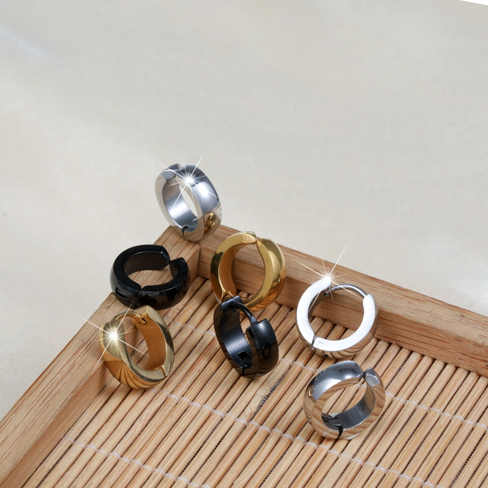 1 Piece Minimalist U Shape Titanium Steel Clip-On Earrings