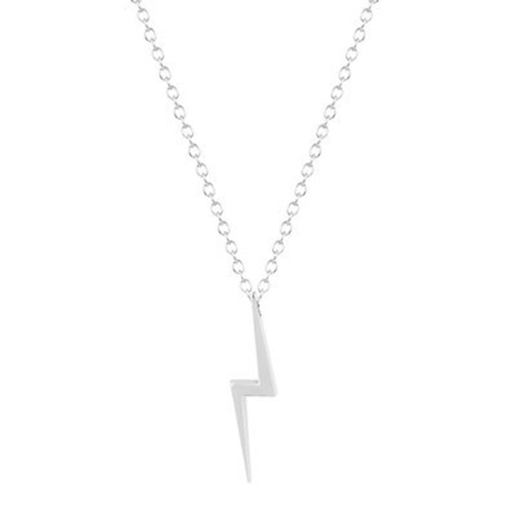 Simple Z English Alphabet Lightning Pendant Alloy Necklace