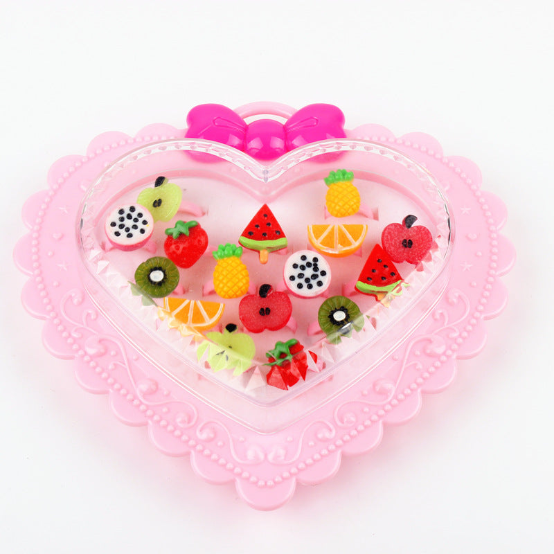 Children's Adjustable Flashing Diamond Ring Set - 36 Pieces