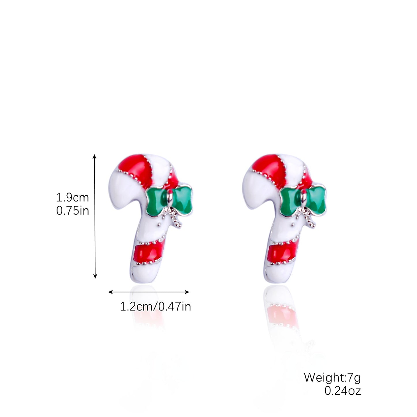Explosive Christmas Snowflake Bell Tree Stud Earrings Set