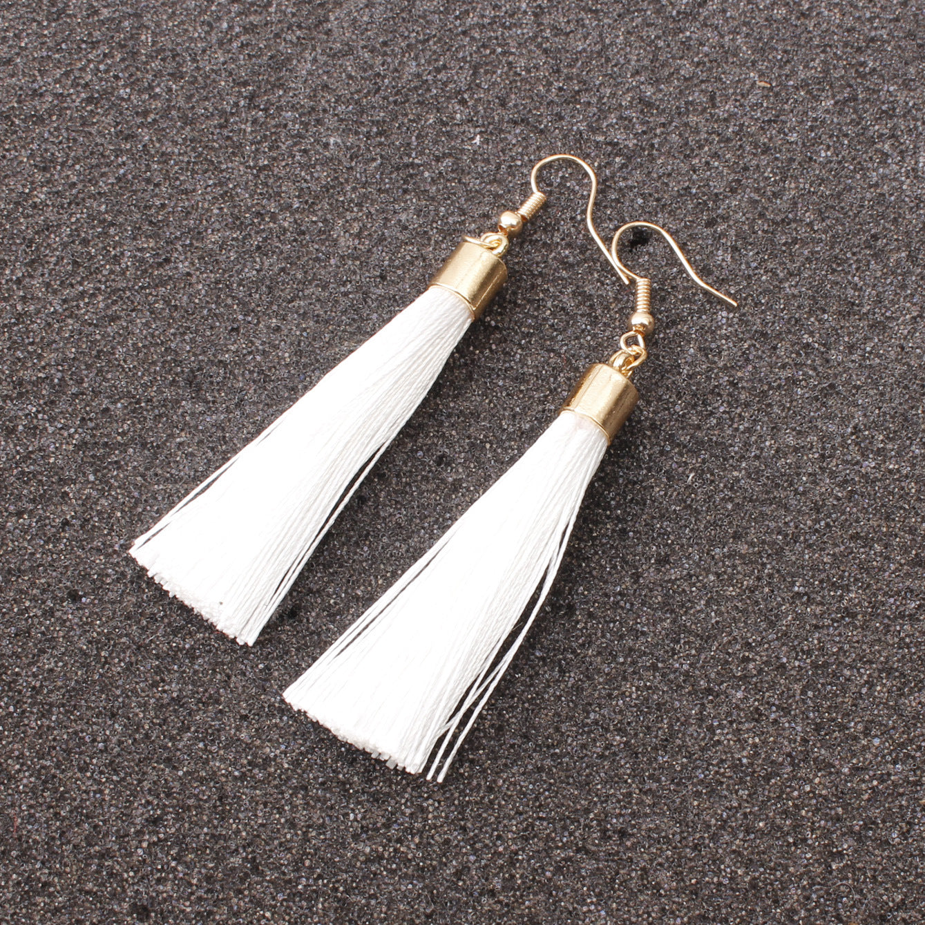 Geometric Alloy Tassel Statement Earrings for Women