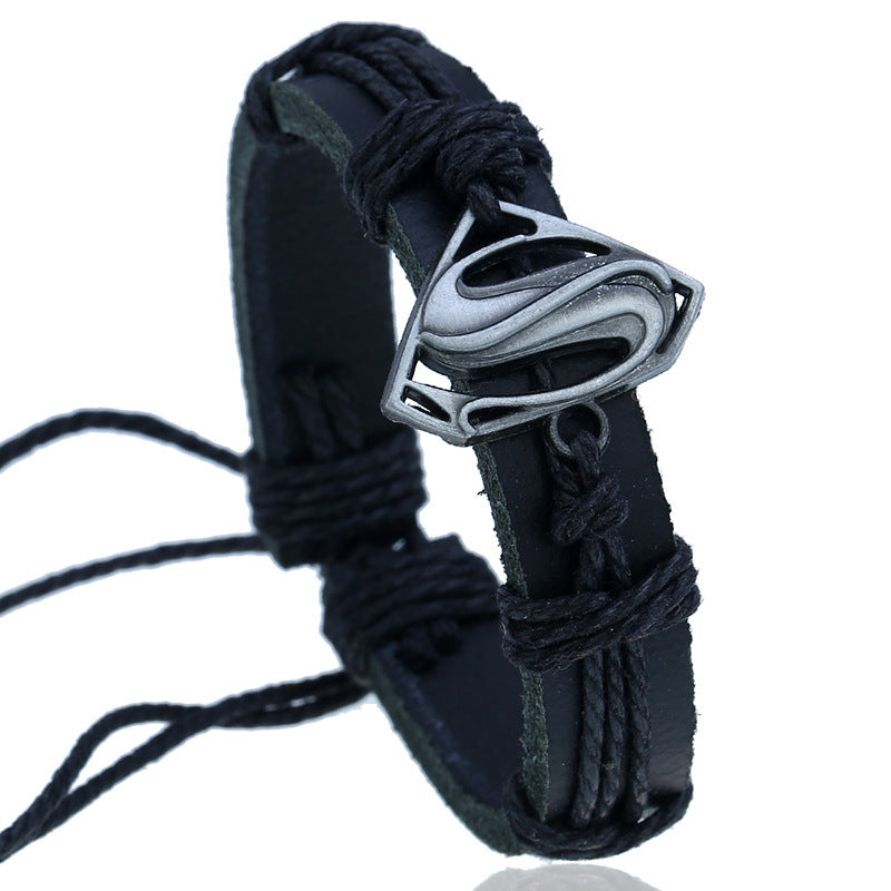 Vintage Woven Leather Bracelet for Men and Women