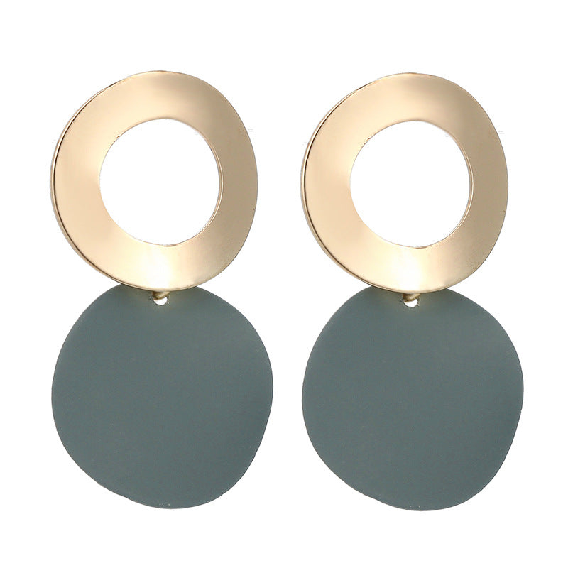 Openwork Geometric Irregular Metal Earrings