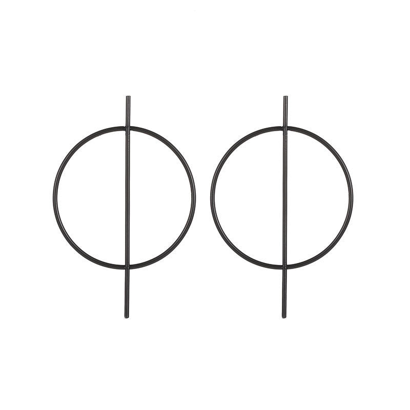 Fashion Statement Large Circle Geometric Earrings