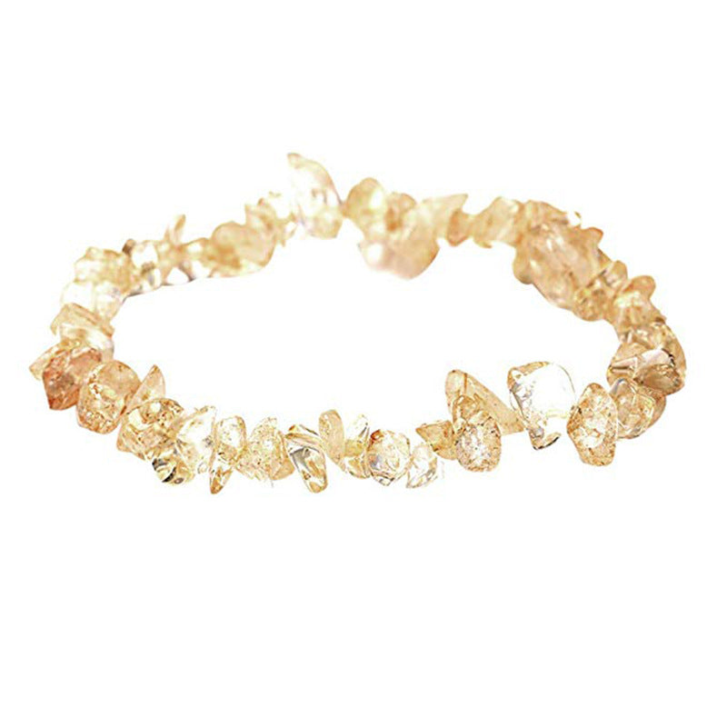 Irregular Crystal Beaded Natural Stone Energy Bracelet