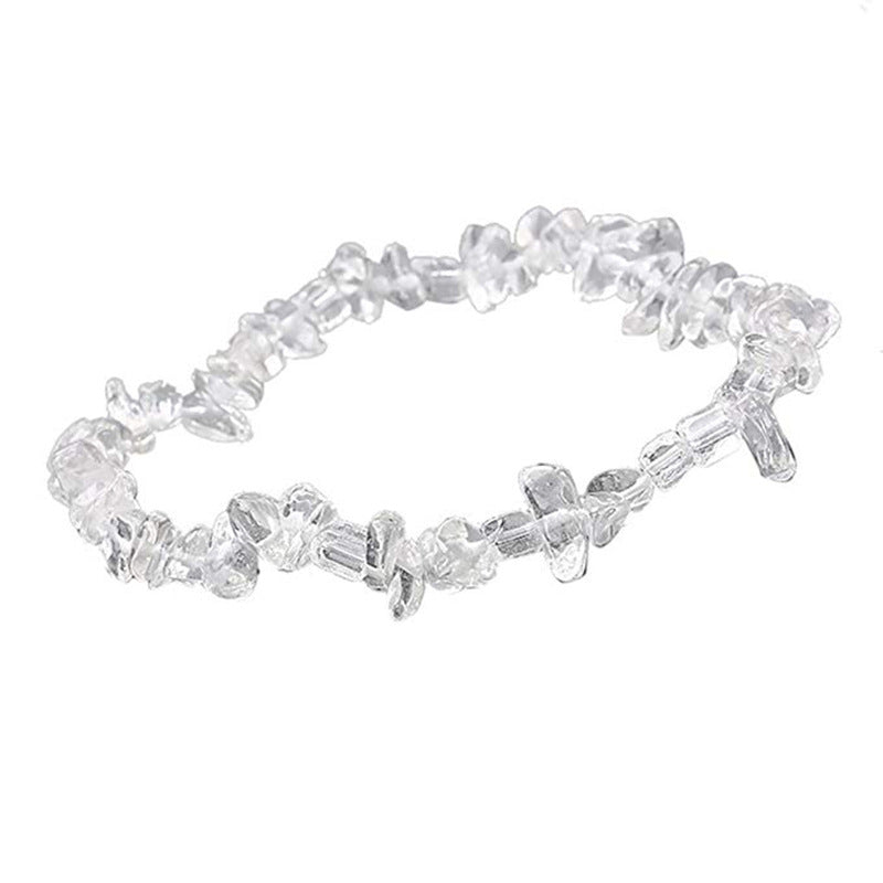 Irregular Crystal Beaded Natural Stone Energy Bracelet