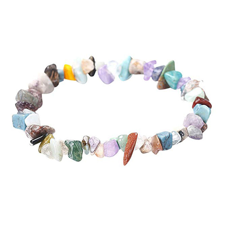 Irregular Crystal Beaded Natural Stone Energy Bracelet