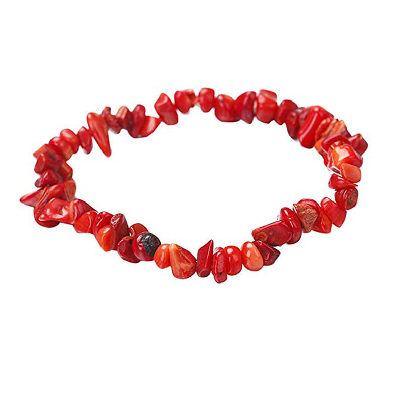 Irregular Crystal Beaded Natural Stone Energy Bracelet
