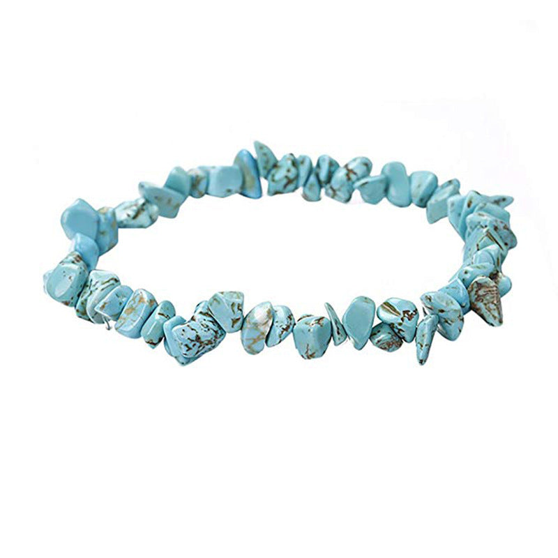 Irregular Crystal Beaded Natural Stone Energy Bracelet