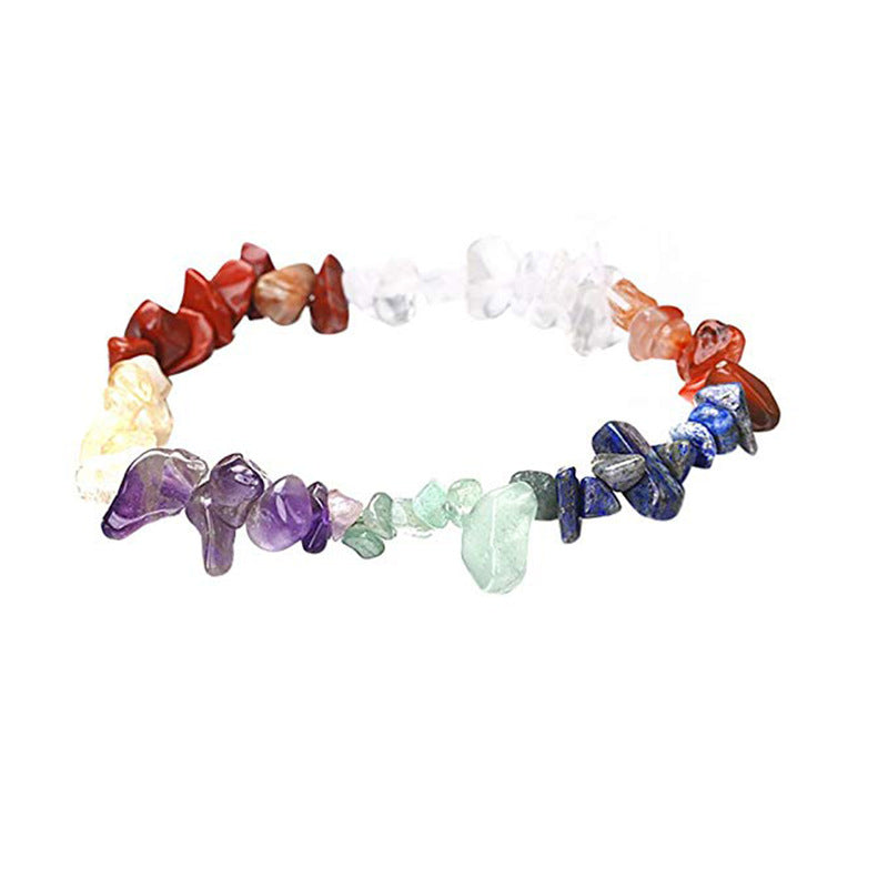 Irregular Crystal Beaded Natural Stone Energy Bracelet