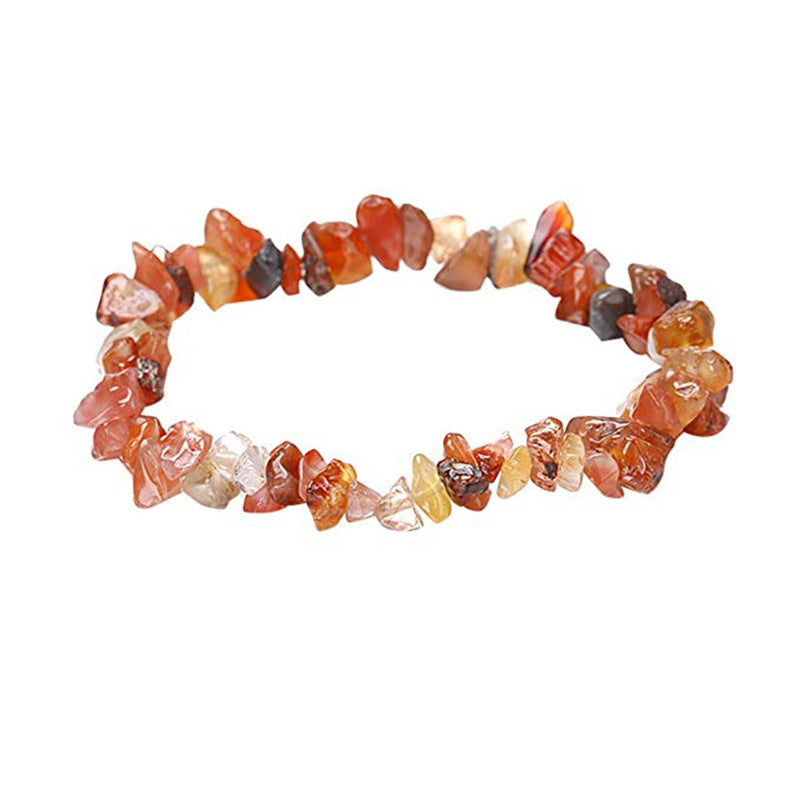 Irregular Crystal Beaded Natural Stone Energy Bracelet