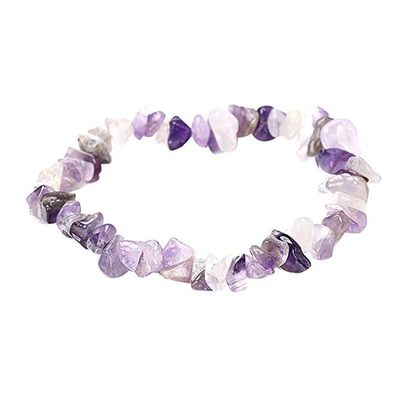 Irregular Crystal Beaded Natural Stone Energy Bracelet
