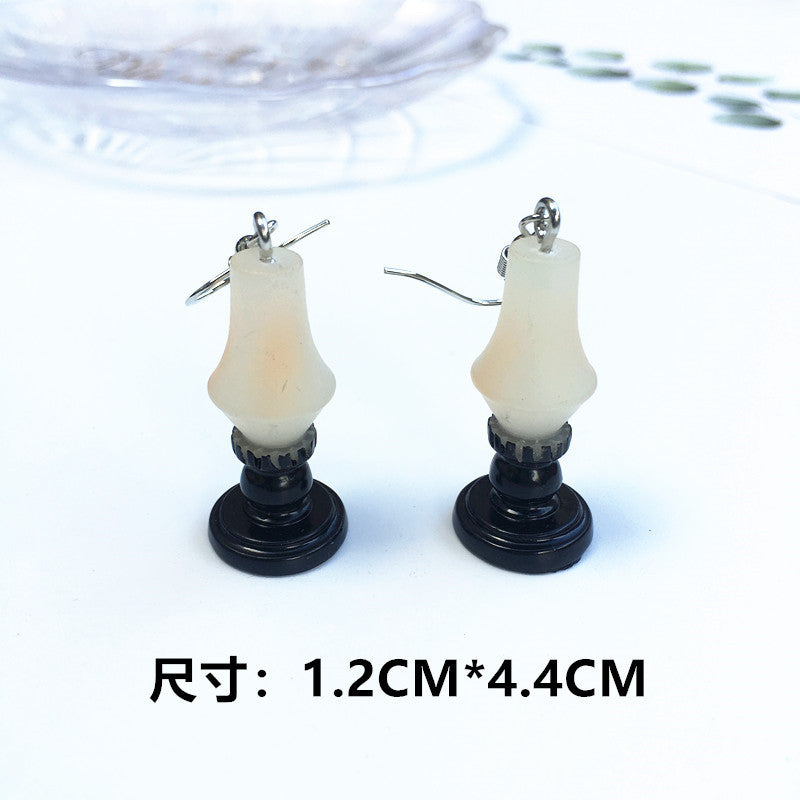 Retro Geometric Vintage Television and Phonograph Earrings