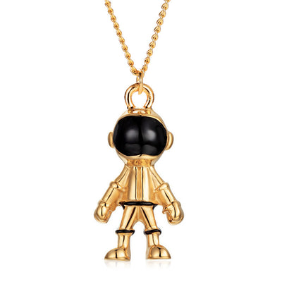 New Fashion Hip Hop Astronaut Pendant Necklace for Men and Women