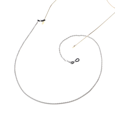 Metal Glasses Chain Lanyard with Hemp Flowers - Color Options Available