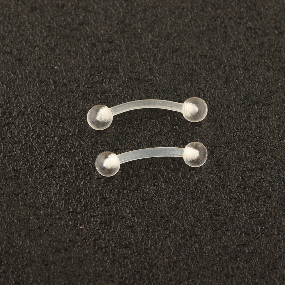 Acrylic Belly Ring Set - Simple Classic Style Body Piercing Jewelry