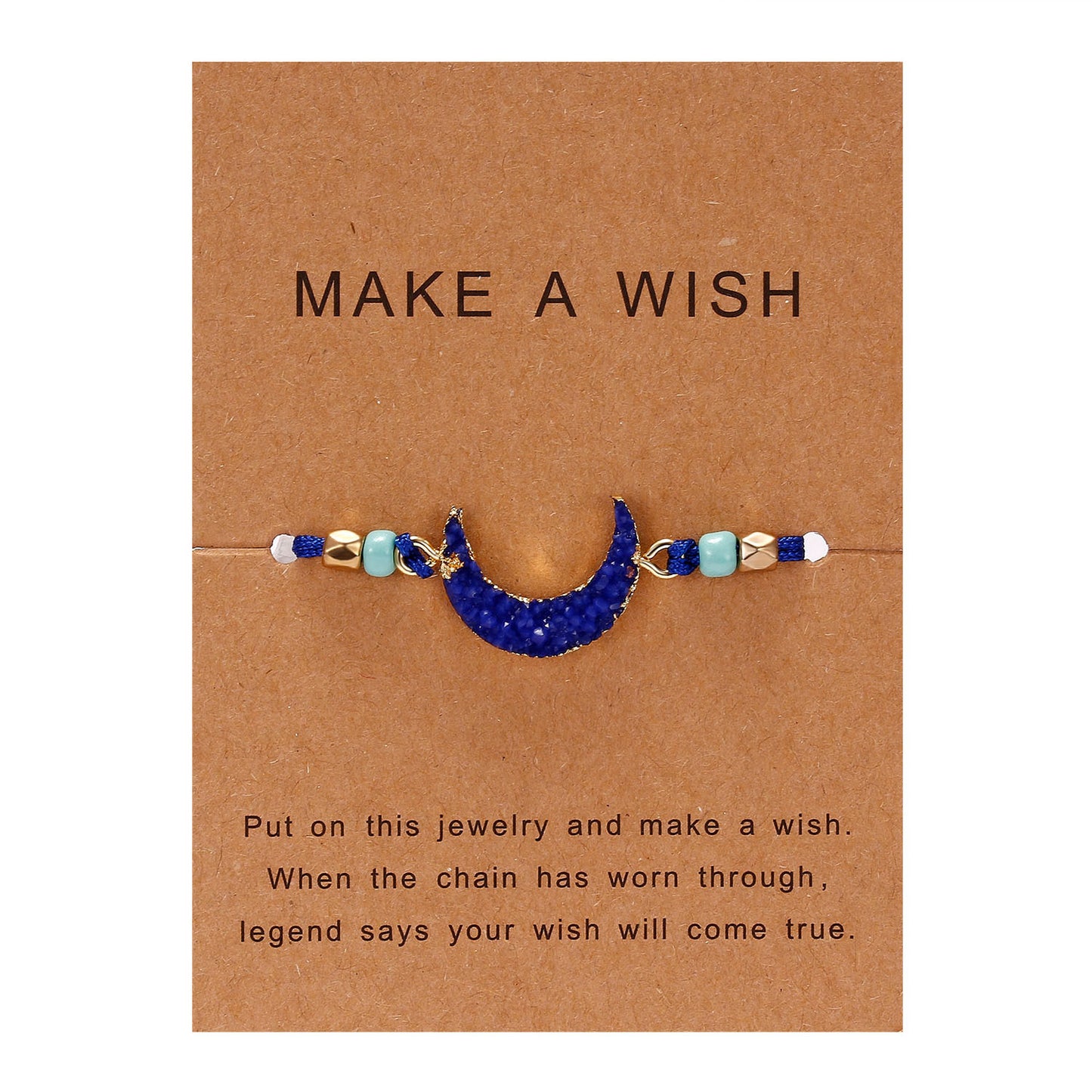 Geometric Resin Crescent Adjustable Unisex Bracelets