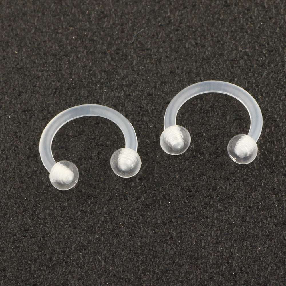 Acrylic Belly Ring Set - Simple Classic Style Body Piercing Jewelry