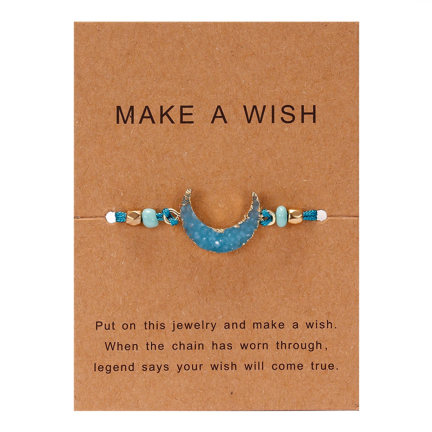 Geometric Resin Crescent Adjustable Unisex Bracelets