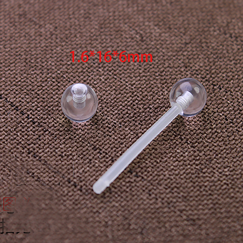 Acrylic Belly Ring Set - Simple Classic Style Body Piercing Jewelry