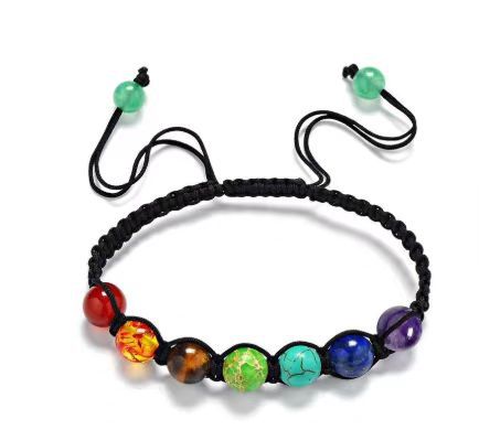 Fashion Zircon Crown Volcanic Stone and White Turquoise Matte Bracelet Set