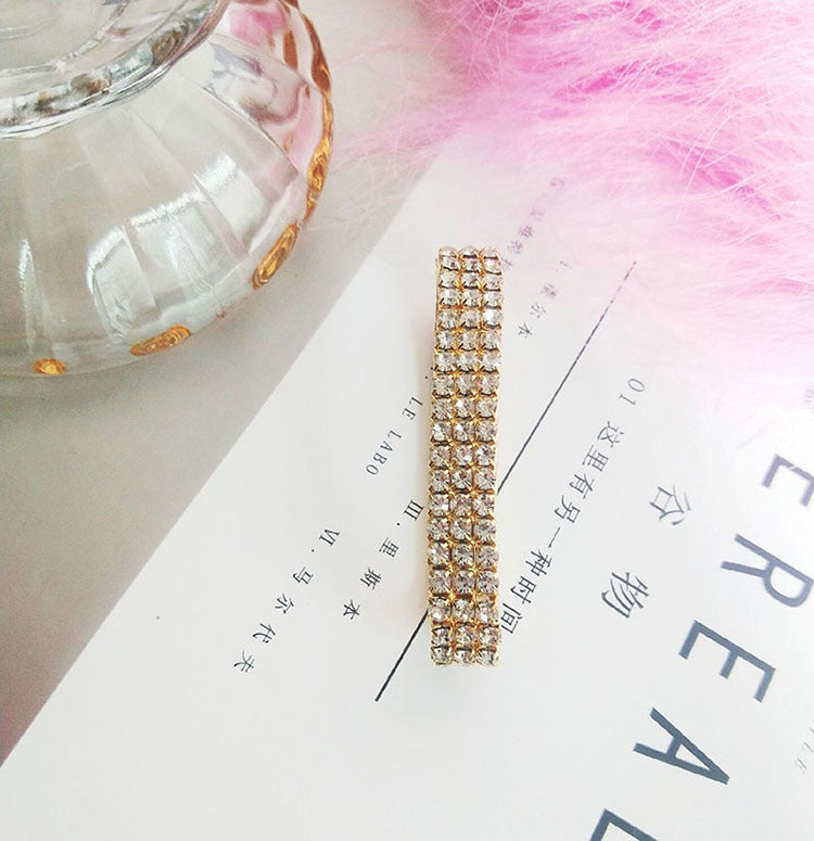 Retro Geometric Rhinestone Elastic Bracelet for Women