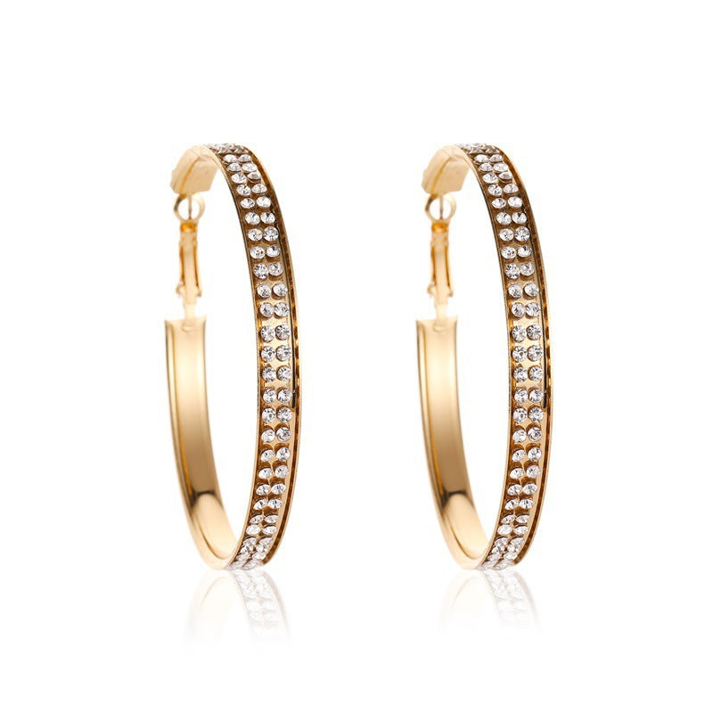 Gradient Crystal Full Diamond Earrings for Women