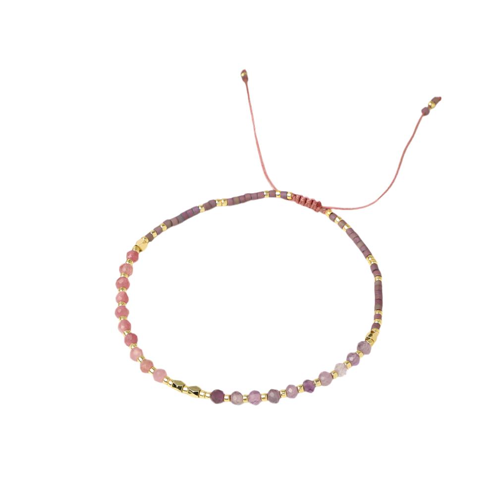 Fashion Bohemian Miyuki Beaded Natural Stone Handmade Bracelet
