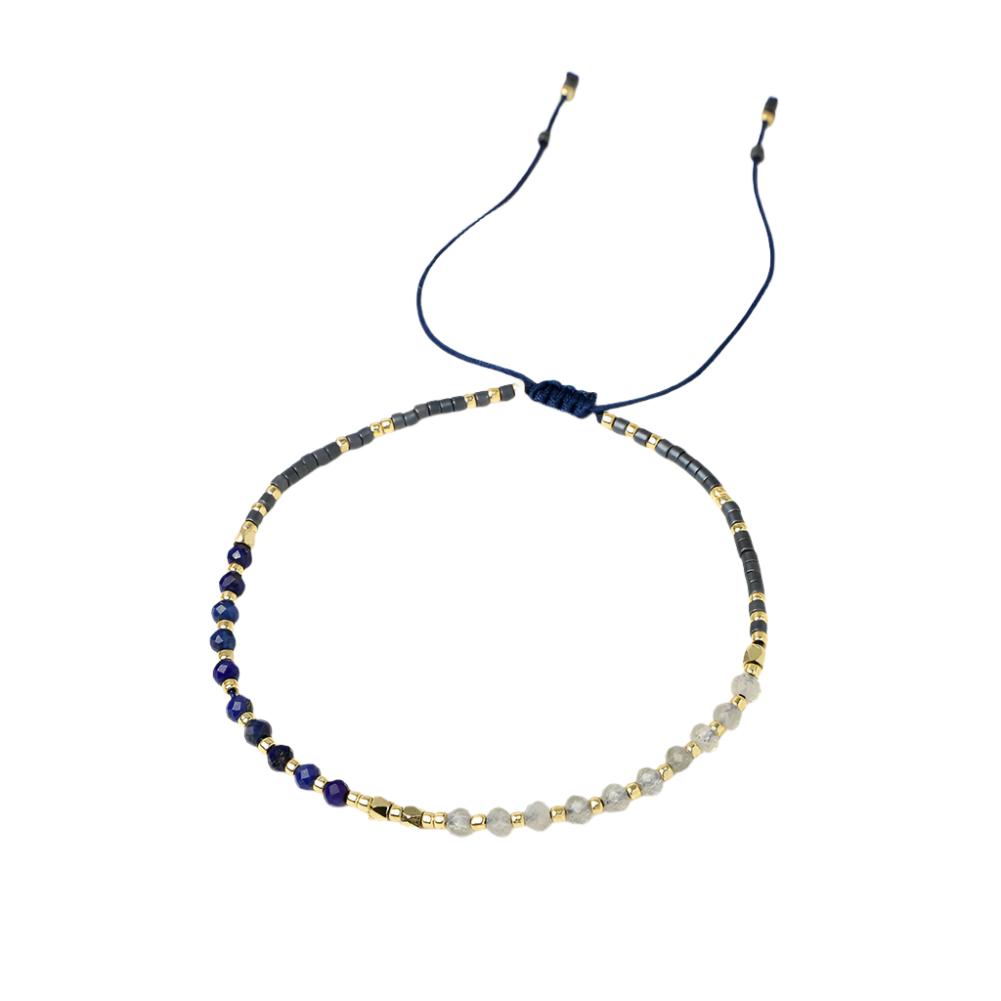 Fashion Bohemian Miyuki Beaded Natural Stone Handmade Bracelet