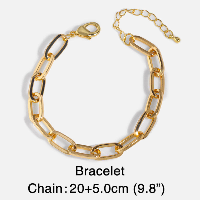 Cuban Chain Titanium Steel Hip-hop Necklace - Fashion Stainless Steel Statement Necklace