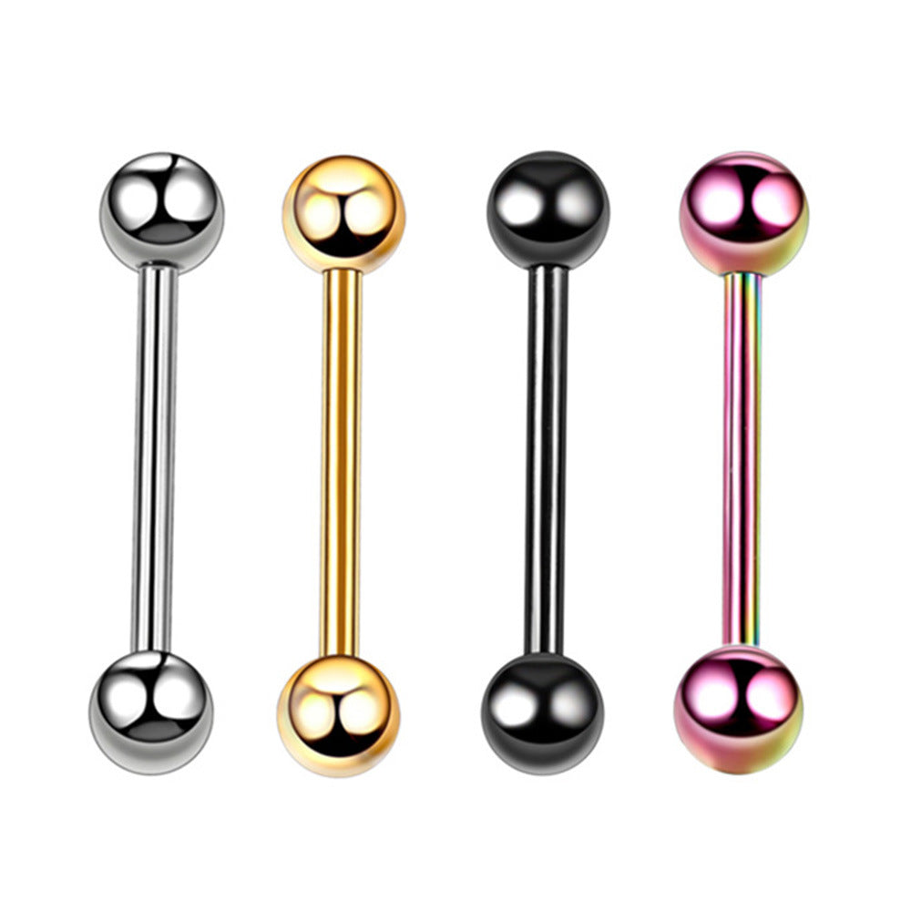 4 Piece Geometric Stainless Steel Eyebrow and Nose Ring Set