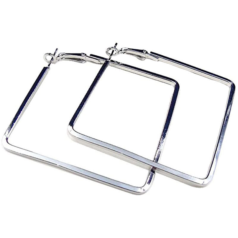 Fashion Geometric Alloy Hoop Earrings