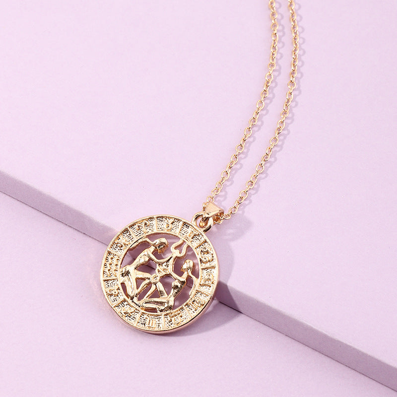 Zodiac Symbol Necklace for Men and Women - Constellation Pendant Gift Chain