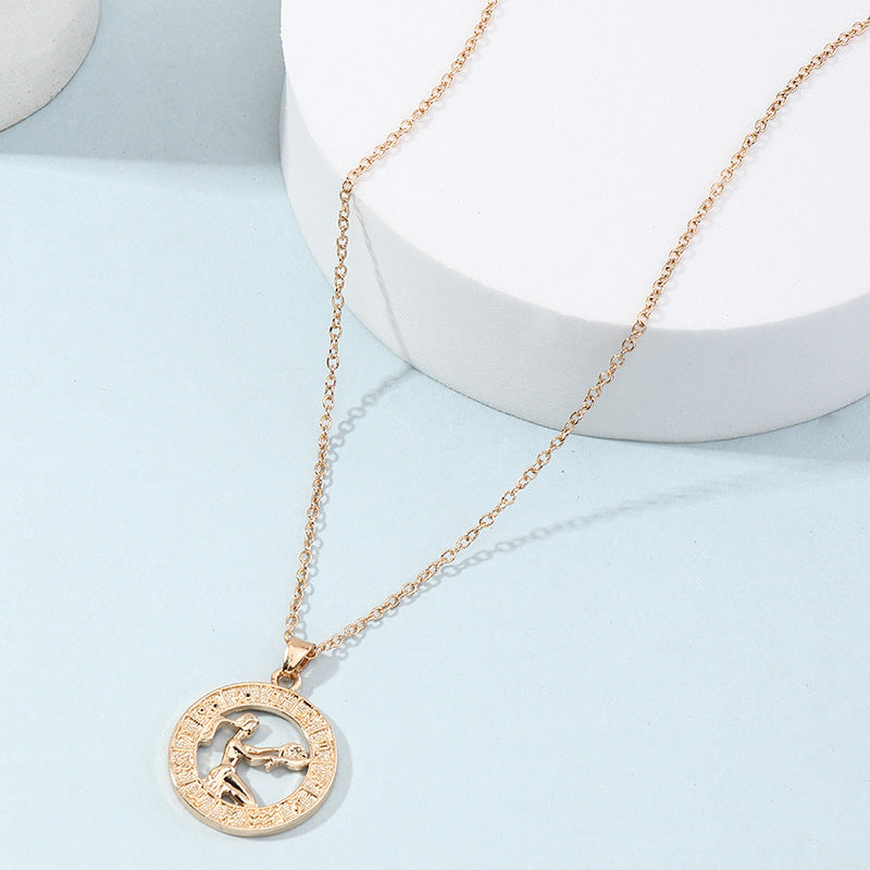 Zodiac Symbol Necklace for Men and Women - Constellation Pendant Gift Chain