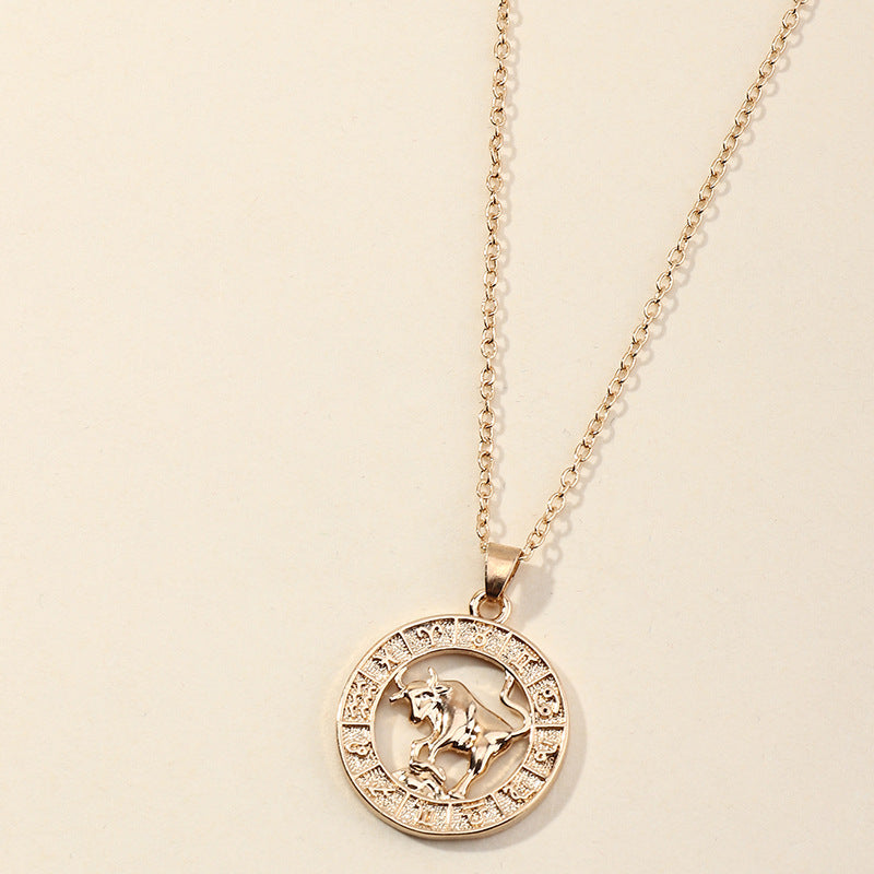 Zodiac Symbol Necklace for Men and Women - Constellation Pendant Gift Chain