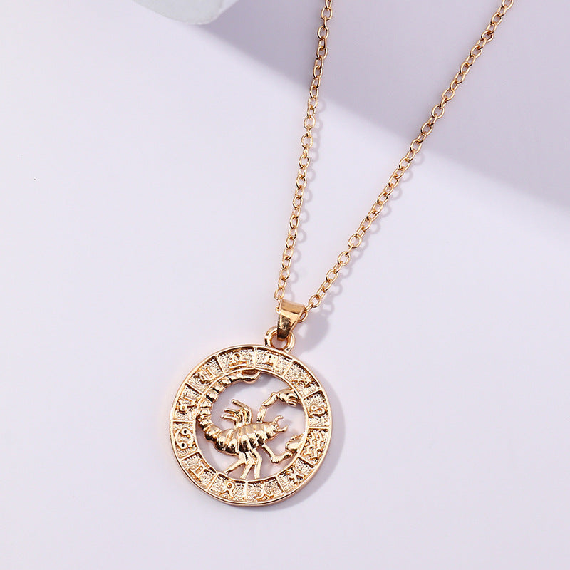 Zodiac Symbol Necklace for Men and Women - Constellation Pendant Gift Chain