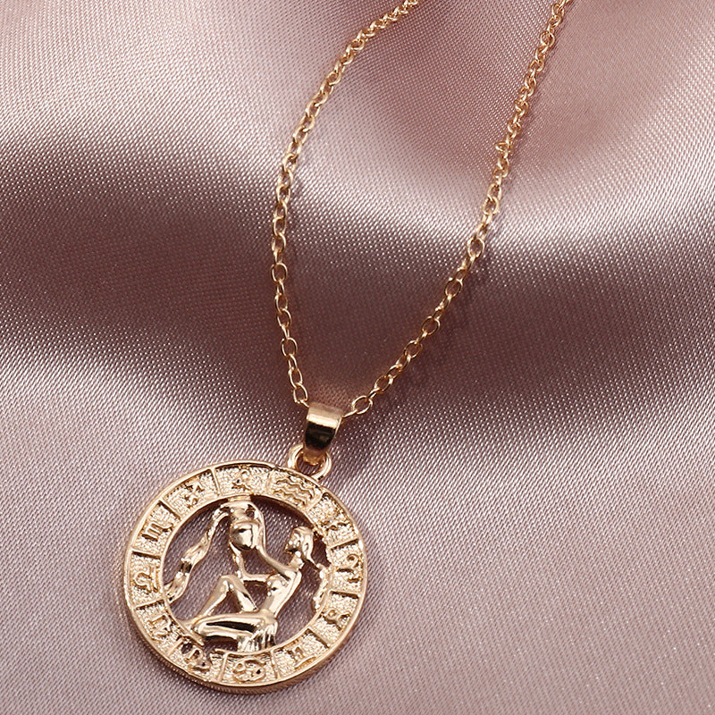 Zodiac Symbol Necklace for Men and Women - Constellation Pendant Gift Chain