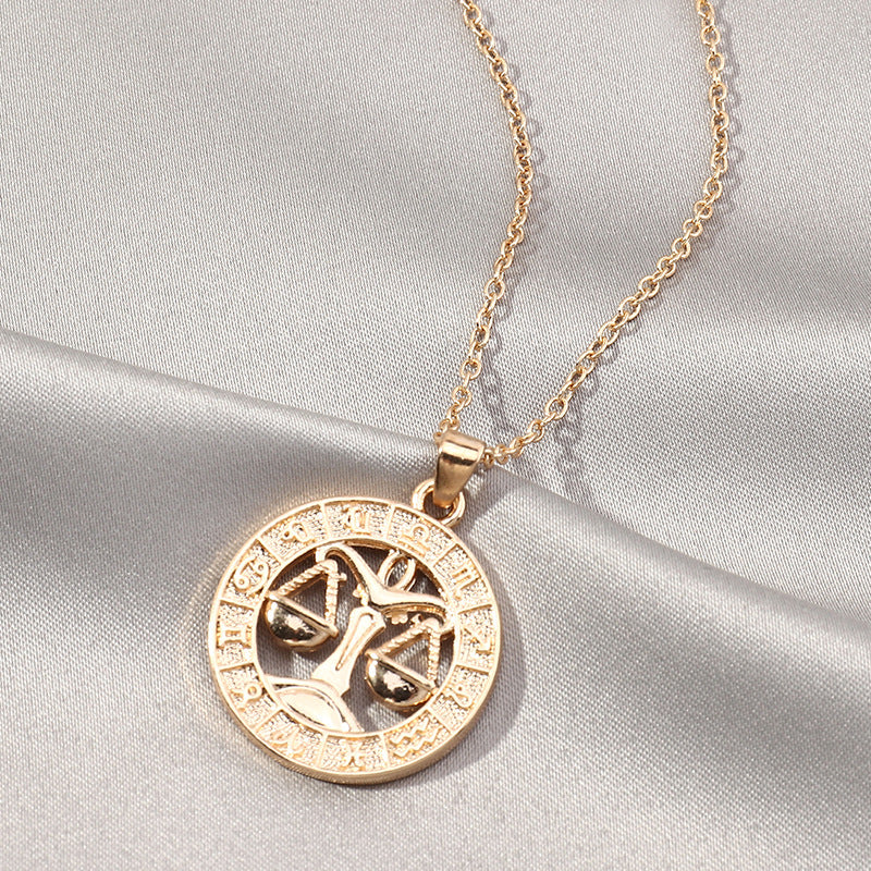 Zodiac Symbol Necklace for Men and Women - Constellation Pendant Gift Chain