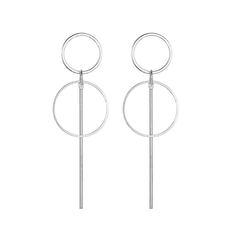 Creative Geometric Long Drop Earrings for Women