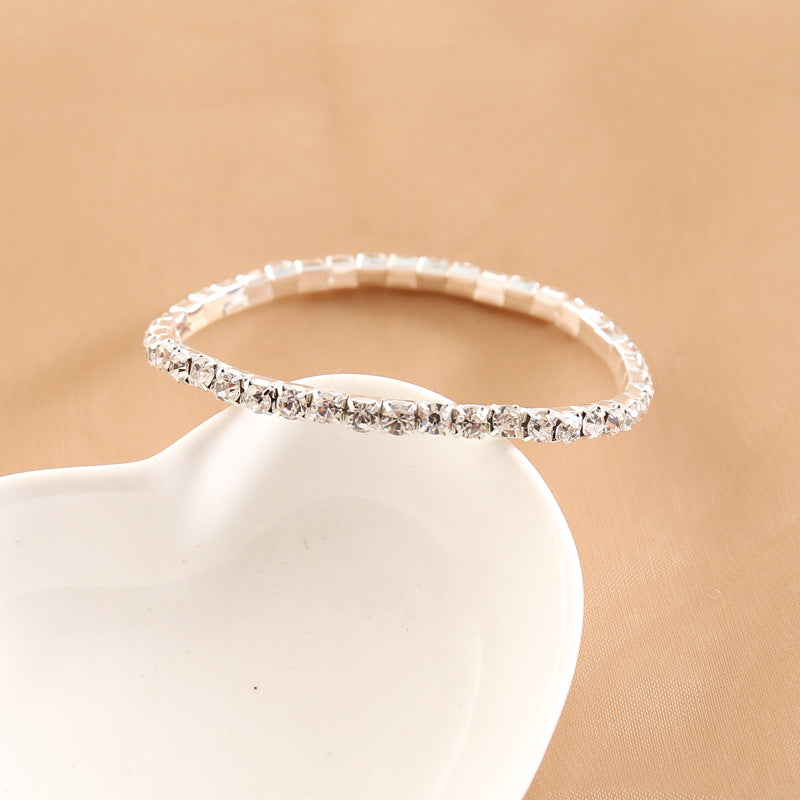 Multi-Layer Full Diamond Bridal Bracelet - Unique Creative Design