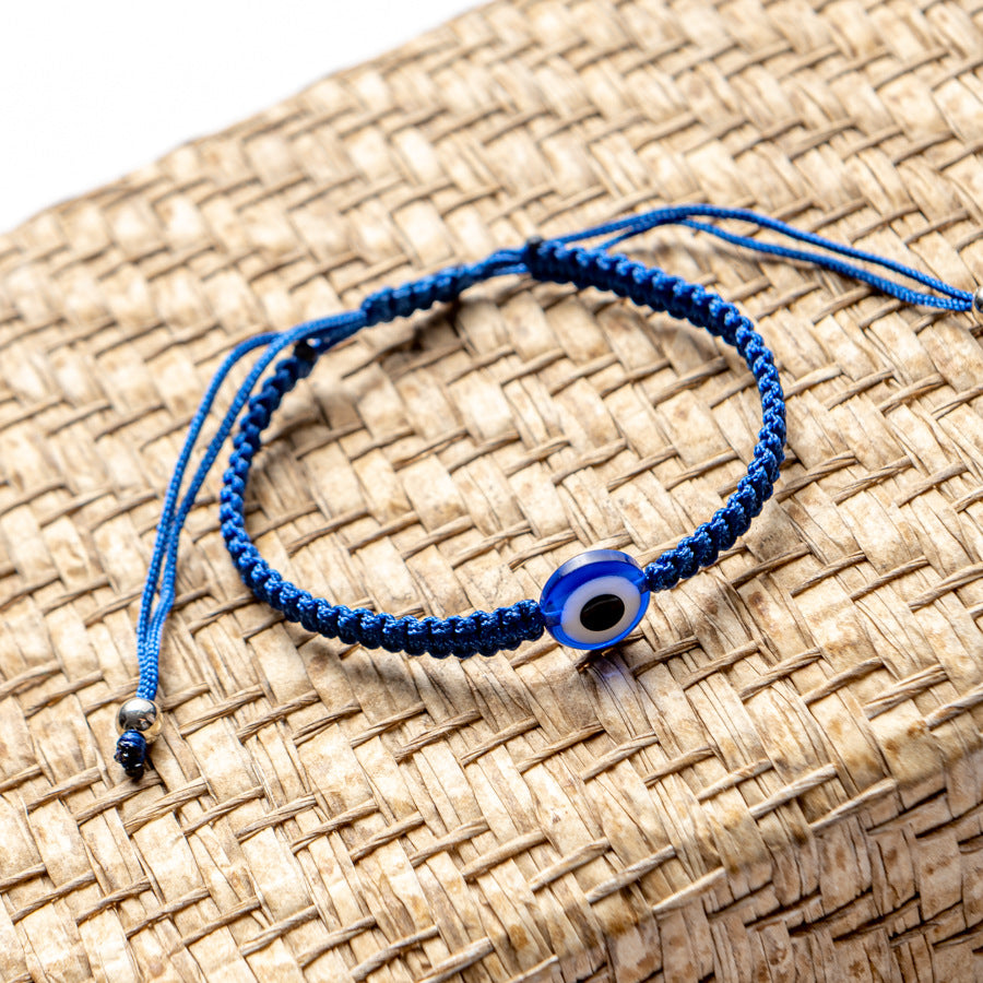 Ethnic Evil Eye Palm Cotton Thread Braided Unisex Bracelet