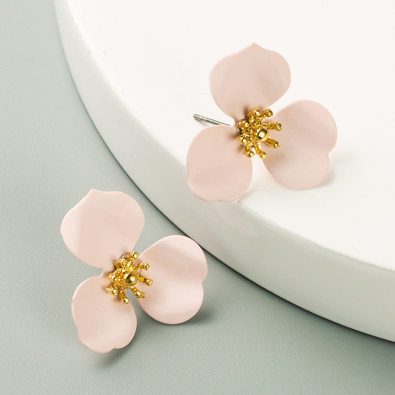 Elegant Floral Alloy Earrings