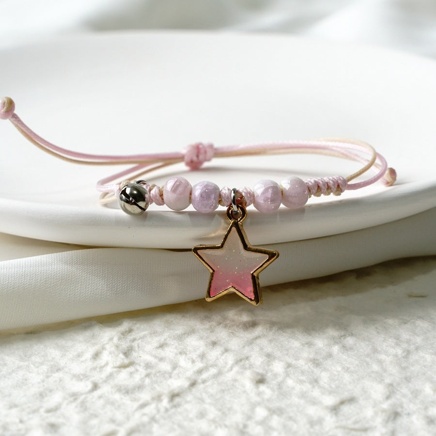 Cute Cartoon Rabbit Carrot Alloy Beaded Friendship Bracelets for Women